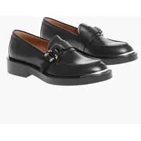 Mocasini Dior Leather Loafers With Safety Buckle And Cuir Sole