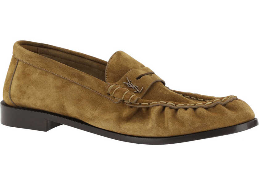 Mocasini Saint Laurent Suede Loafers CAMEL Barbati (BM 17172899) 2