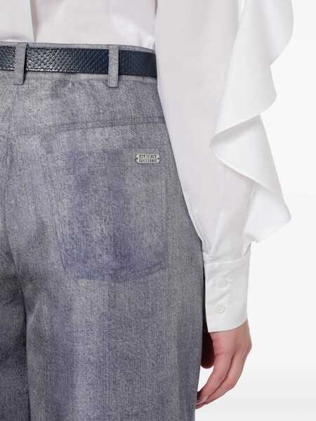 Pantaloni Alberta Ferretti Grey silk pants Gray Femei (BM 17173078) 4