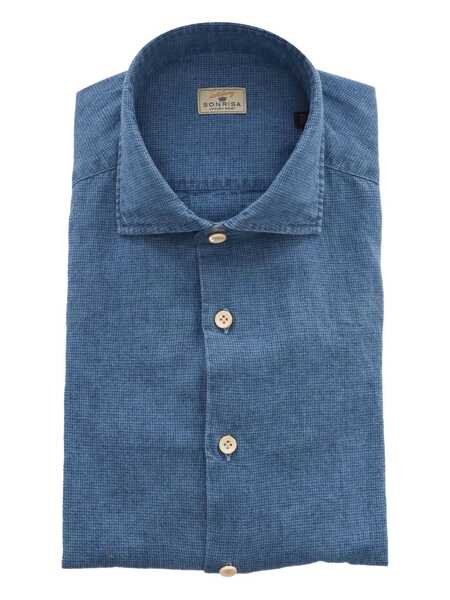 Camasi casual Sonrisa MAN SHIRT Blue Barbati (BM 17173162) 1