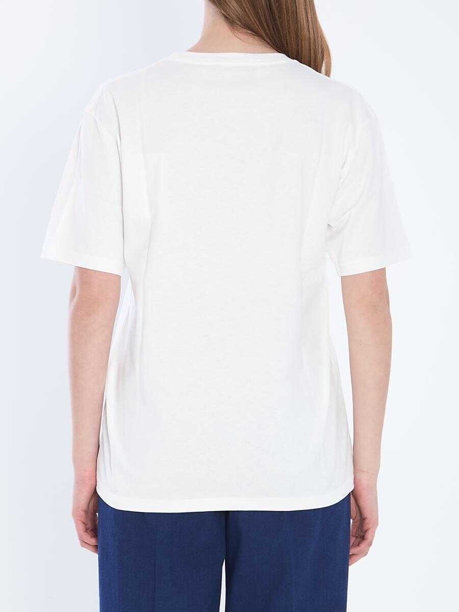 Tricouri Valentino Garavani Chez Valentino Garavani T-Shirt WHITE Femei (BM 17175427) 4