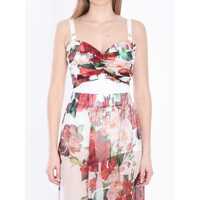 Topuri Buster Top With Rose Print Femei