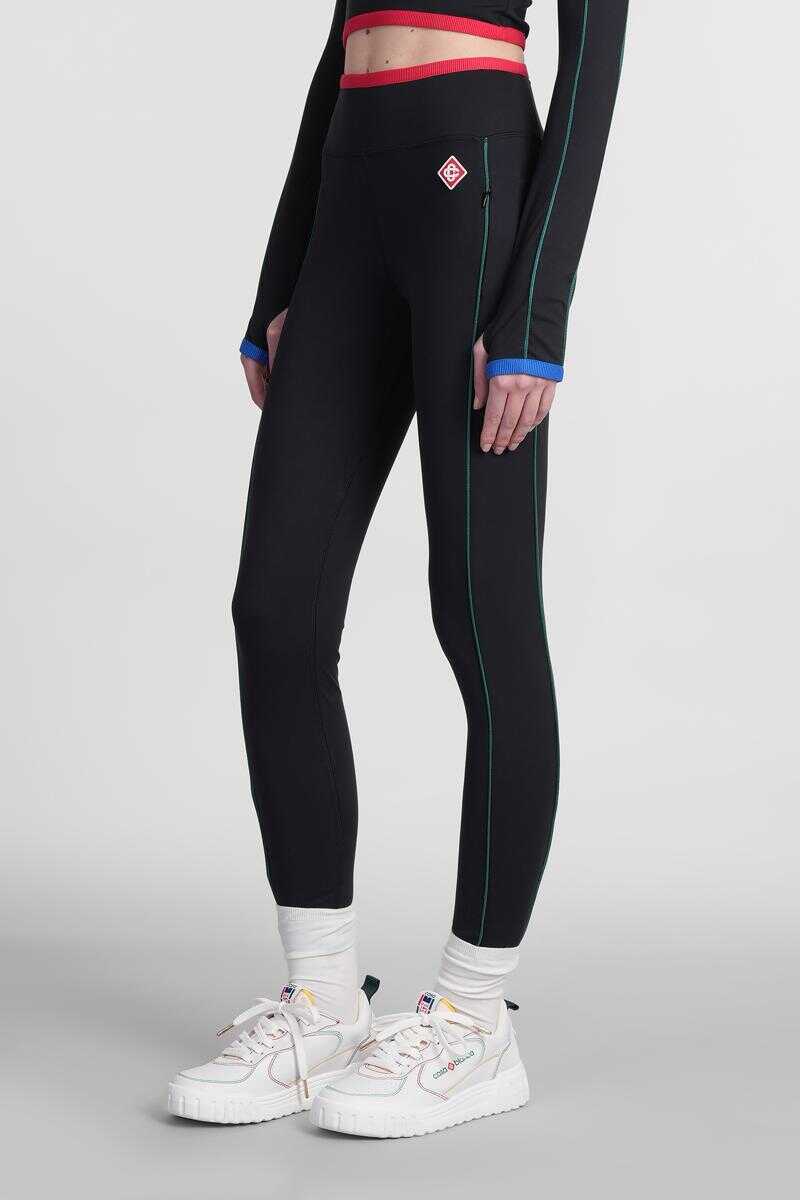 Pantaloni casual Casablanca Casablanca Leggings Black Femei (BM 17175730) 4