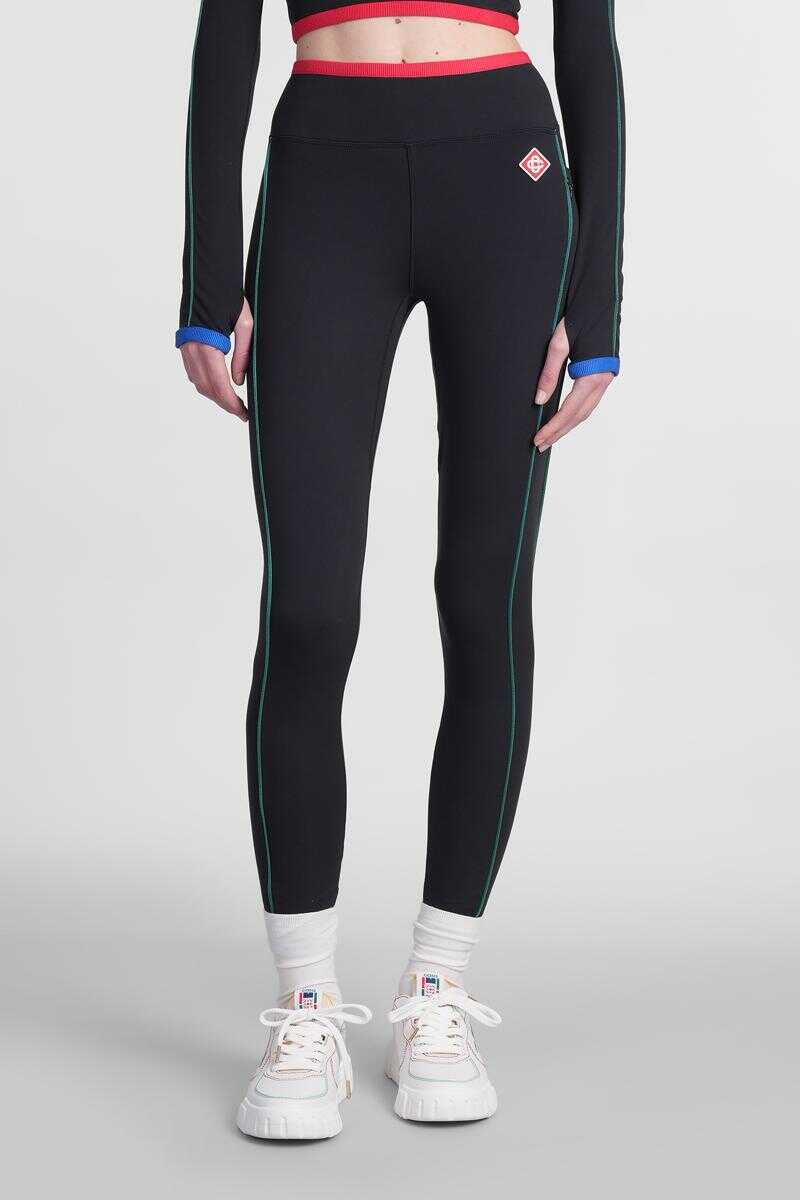 Pantaloni casual Casablanca Casablanca Leggings Black Femei (BM 17175730) 1