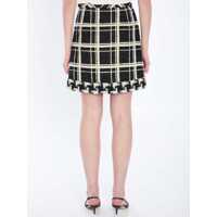 Fuste Valentino Garavani Dama - Fuste Valentino Garavani Macro Check Tweed Mini Skirt Black Femei (BM 17176228) - B-mall.ro