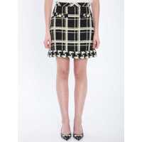 Fuste Macro Check Tweed Mini Skirt Femei