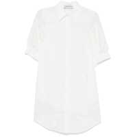 Rochii Ermanno Firenze Lace Detail Cotton Shirt Dress Femei