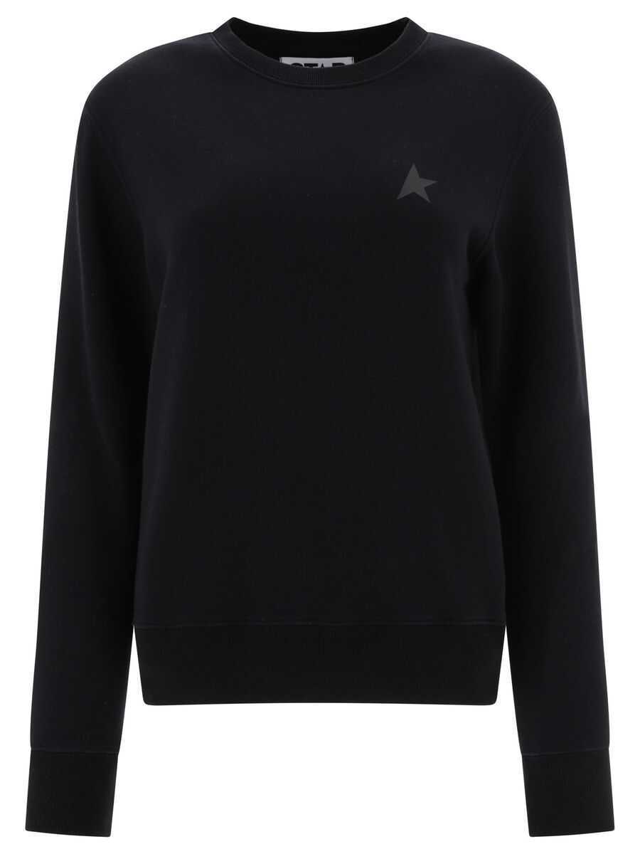 Pulovere Golden Goose Golden Goose Logo Cotton Sweatshirt Black Femei (BM 17179066) 1
