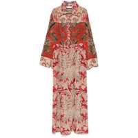 Rochii Pierre-Louis Mascia Printed Silk Maxi Dress Femei