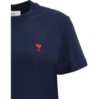 Tricouri AMI Paris Dama - Tricouri AMI Paris Logo T-shirt BLEU NUIT Femei (BM 17184005) - B-mall.ro