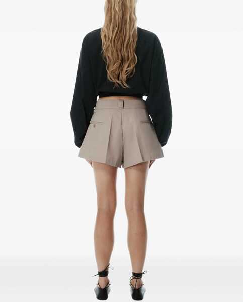 Pantaloni scurti Alexander Wang Workwear Shorts BEIGE Femei (BM 17184128) 3