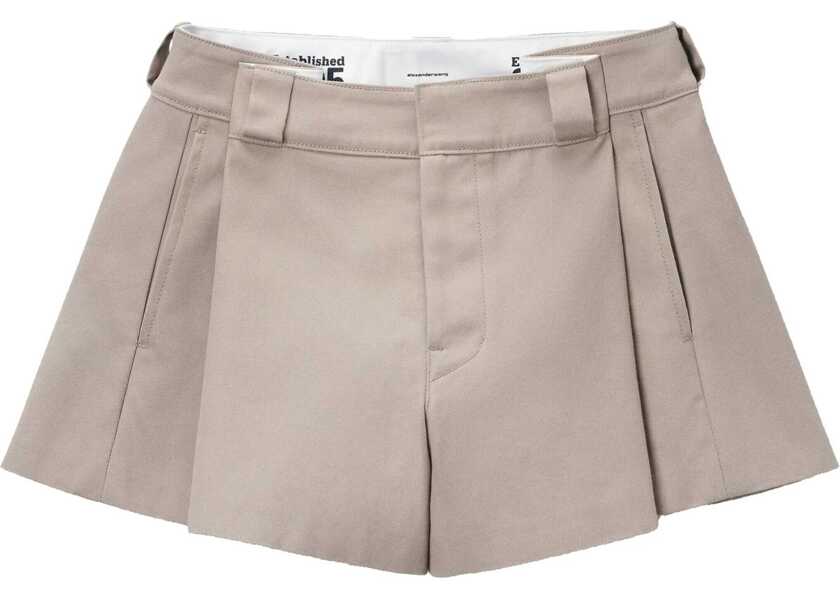 Pantaloni scurti Alexander Wang Workwear Shorts BEIGE Femei (BM 17184128) 1