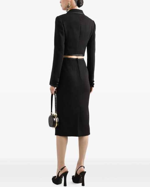 Sacouri Dolce & Gabbana Cropped Double-Breasted Jacket BLACK Femei (BM 17184134) 3