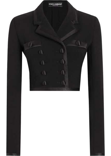 Sacouri Dolce & Gabbana Cropped Double-Breasted Jacket BLACK Femei (BM 17184134) 1