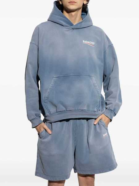 Bluze de trening Balenciaga Hoodie BLUE Femei (BM 17184206) 3