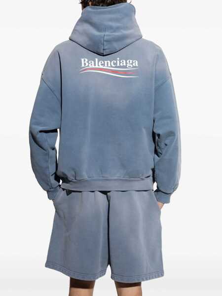 Bluze de trening Balenciaga Hoodie BLUE Femei (BM 17184206) 4