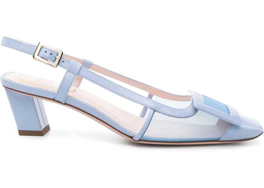 Pantofi cu toc Roger Vivier Mesh Slingback Pumps LIGHT BLUE Femei (BM 17184416) 1