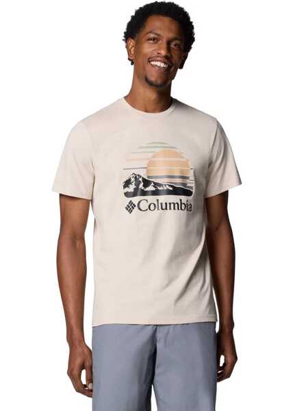 Tricouri Columbia Path Lake II Graphic Tee Beige Barbati (BM 17184575) 1