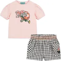 Pantaloni scurti Kenzo Printed Coordinate Set With Logoed Patch