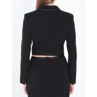 Sacouri Dolce & Gabbana Dama - Sacouri Dolce & Gabbana Cropped Double-Breasted Jacket Black Femei (BM 17186839) - B-mall.ro