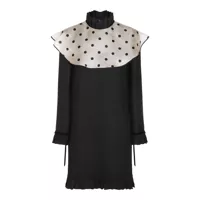 Rochii Valentino Garavani Black Wool Dress Femei