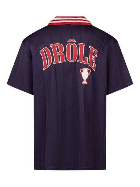 Camasi DRLE DE MONSIEUR Drle De Monsieur Logo Shirt BLUE Barbati (BM 17190004) 2