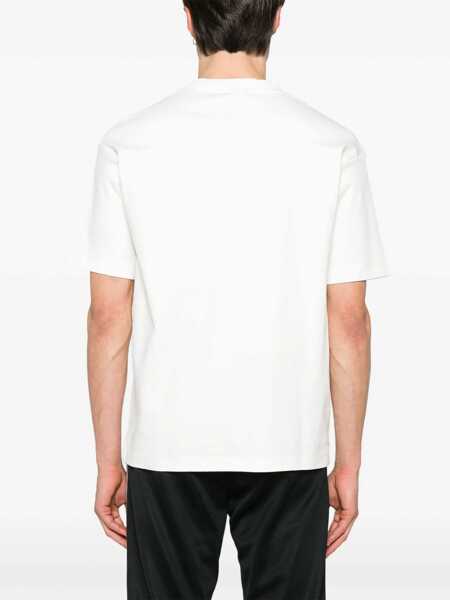 Tricouri DRLE DE MONSIEUR Drle De Monsieur T-Shirt With Tennis Print WHITE Barbati (BM 17190031) 3