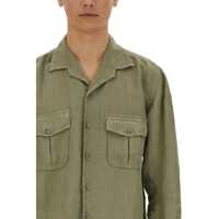 Camasi 120% LINO pentru Barbati - Camasi casual 120 LINO Slim Fit Shirt GREEN Barbati (BM 17192459) - B-mall.ro