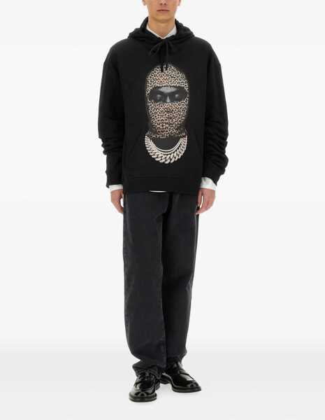 Bluze de trening Ih Nom Uh Nit Leopard Mask Print Sweatshirt BLACK Barbati (BM 17192525) 2