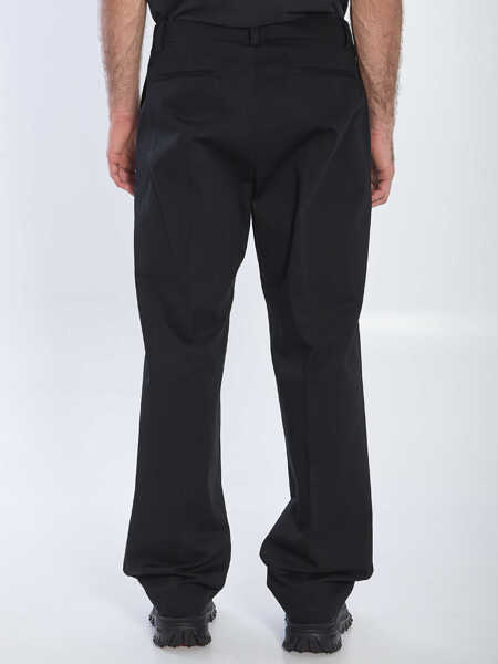 Pantaloni casual Moncler Cotton Gabardine Trousers BLACK Barbati (BM 17192777) 4
