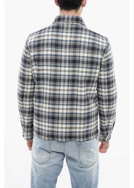 Camasi casual Woolrich Padded Checkered Timber Overshirt Blue Barbati (BM 17192906) 2