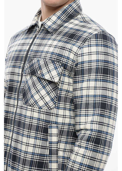 Camasi casual Woolrich Padded Checkered Timber Overshirt Blue Barbati (BM 17192906) 3