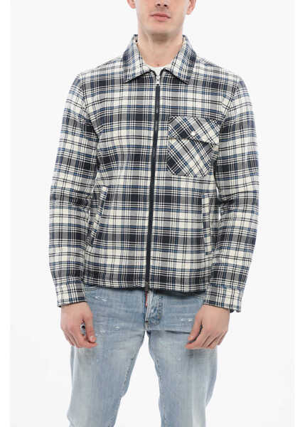 Camasi casual Woolrich Padded Checkered Timber Overshirt Blue Barbati (BM 17192906) 1