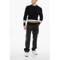 Pulovere Tagliatore pentru Barbati - Pulovere Tagliatore Ribbed Wool Sweater Black Barbati (BM 17192939) - B-mall.ro