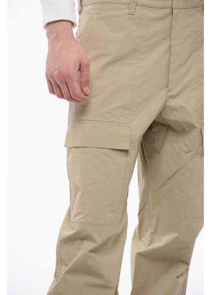 Pantaloni casual Dior Cotton Blend Cargo Pants Beige Barbati (BM 17192957) 3