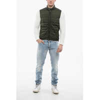 Geci de iarna Woolrich pentru Barbati - Geci de iarna Woolrich Quilted Sundance Sleeveless Down Jacket Green Barbati (BM 17193113) - B-mall.ro