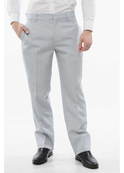 Pantaloni casual Off-White Virgin Wool Chinos Pants With Zipped Ankle Light Blue Barbati (BM 17193134) 1