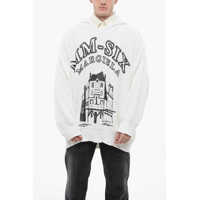 Bluze de trening Maison Margiela Mm6 Cotton Knit Printed Hoodie