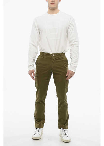 Pantaloni casual Woolrich Cargo Pants Green Barbati (BM 17200430) 4