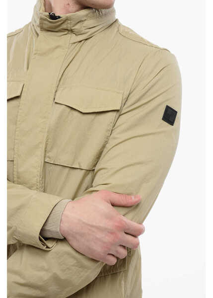 Jachete Woolrich Windbreaker Field With Utility Pockets Beige Barbati (BM 17200460) 3