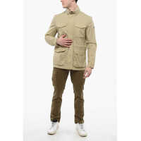 Jachete Woolrich pentru Barbati - Jachete Woolrich Windbreaker Field With Utility Pockets Beige Barbati (BM 17200460) - B-mall.ro