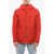 Woolrich Hooded Gtx Windbreaker With Utility Pockets Red