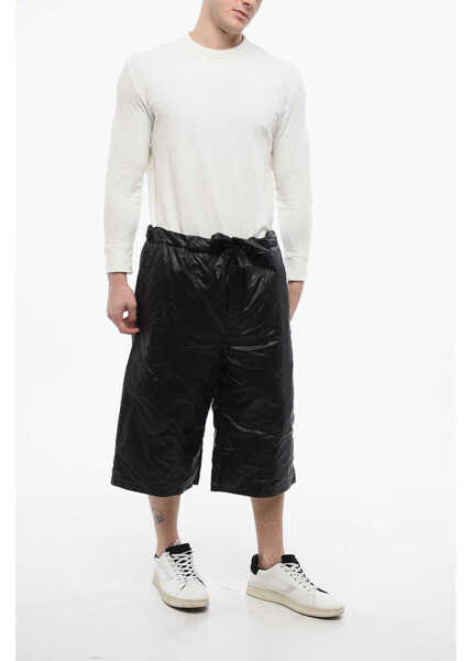 Pantaloni scurti Maison Margiela Padded Straight-Fit Shorts Black Barbati (BM 17200598) 4