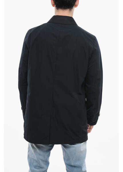 Paltoane Woolrich Buttoned City Coat Blue Barbati (BM 17200613) 2