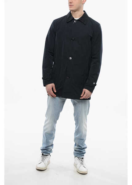 Paltoane Woolrich Buttoned City Coat Blue Barbati (BM 17200613) 4