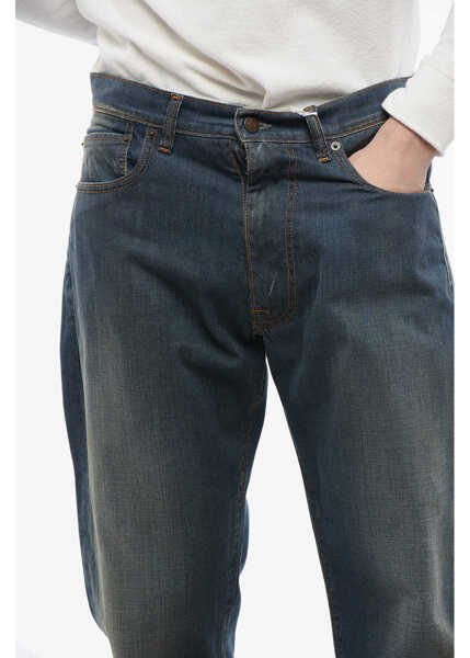 Blugi drepti Maison Margiela High Waisted Flare-Fit Jeans Blue Barbati (BM 17200628) 3