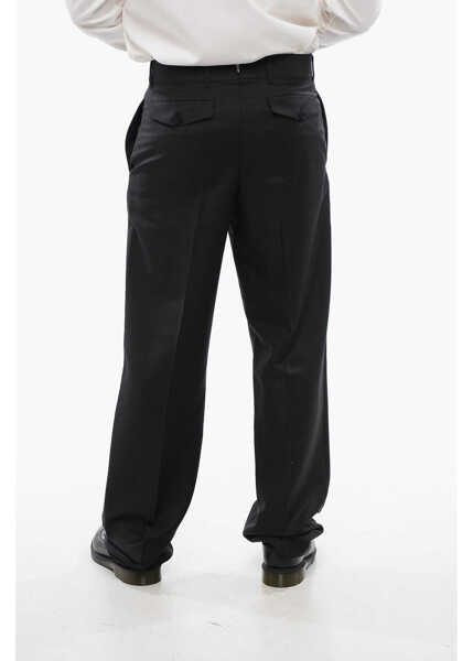 Pantaloni casual Dior 4-Pocketed Mohair Blend Pants Black Barbati (BM 17200640) 2