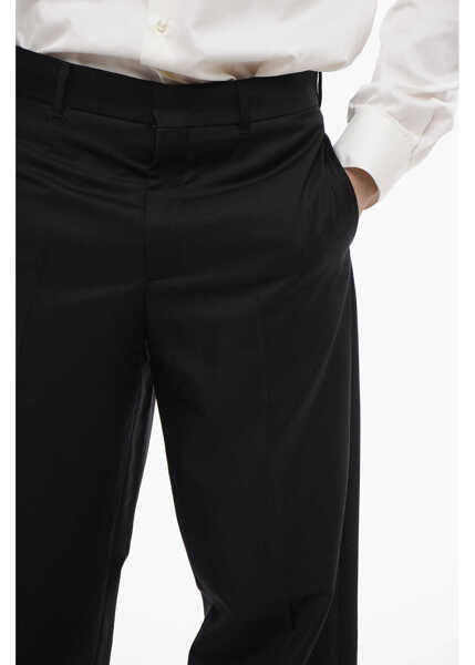 Pantaloni casual Dior 4-Pocketed Mohair Blend Pants Black Barbati (BM 17200640) 3