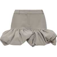 Fuste Gathered Hem Miniskirt Femei