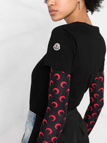 Tricouri Moncler Cotton T-Shirt BLACK Femei (BM 17201168) 3